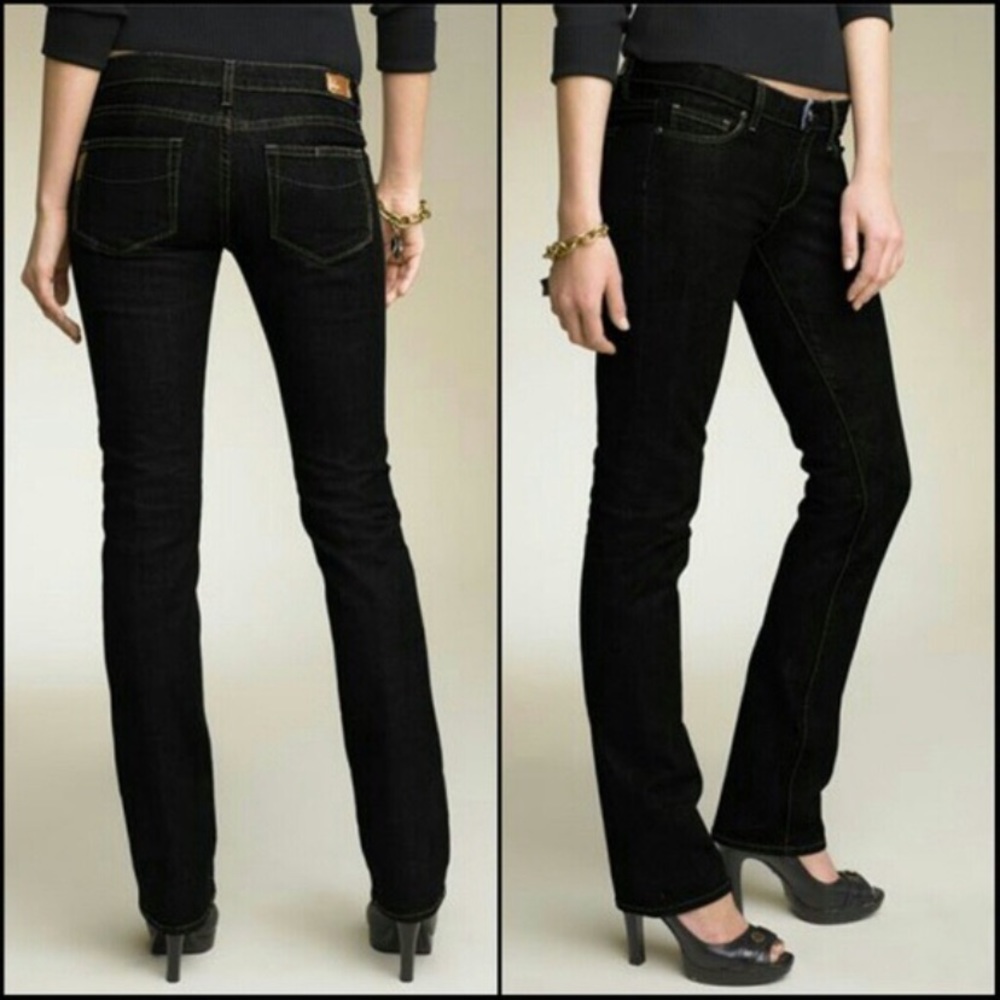 Paige Blue Heights Straight Leg Jeans